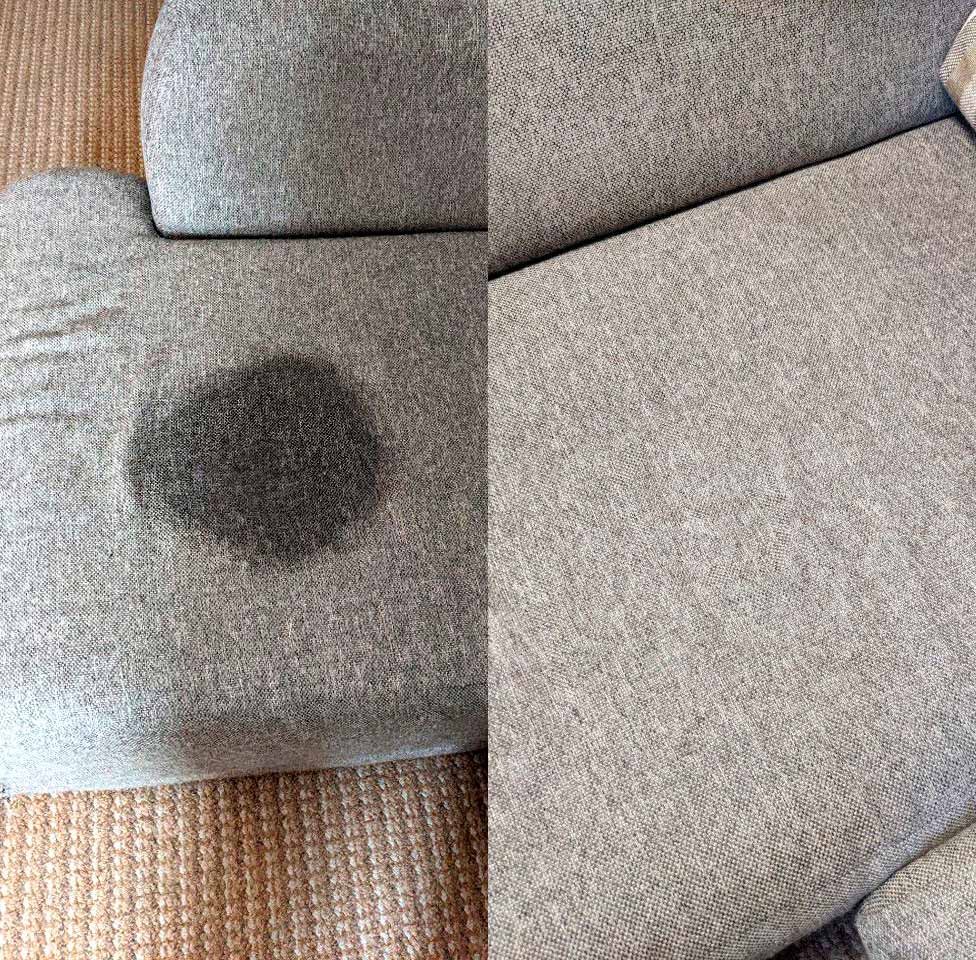 Химчиста углового дивана от мочи
